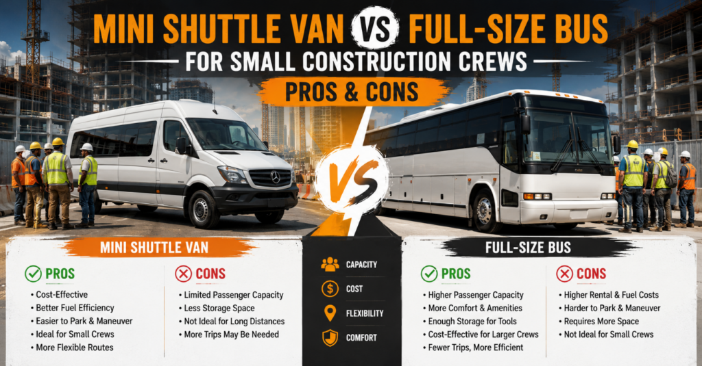 Mini shuttle van